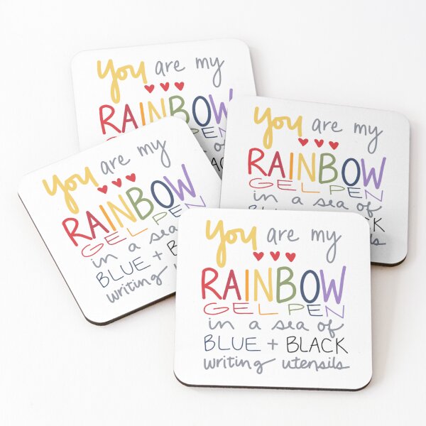 Item preview, You are my rainbow gel pen in a sea of blue and black writing utensils     designed and sold by SoNeedley.