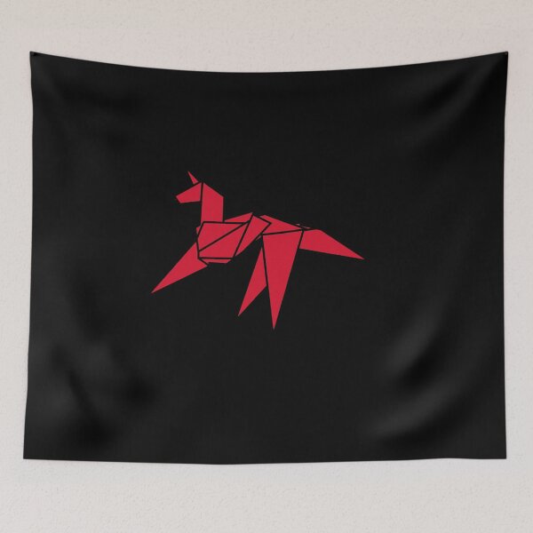 Item preview, Origami Unicorn, Sci-FI BR Inspired Design (Red) designed and sold by FrosteAto.