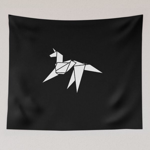 Item preview, Origami Unicorn, Sci-FI BR Inspired Design (White) designed and sold by FrosteAto.