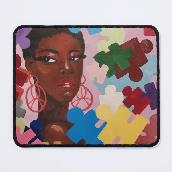 Item preview, Puzzle Pieces Portrait designed and sold by Art-indulgence.