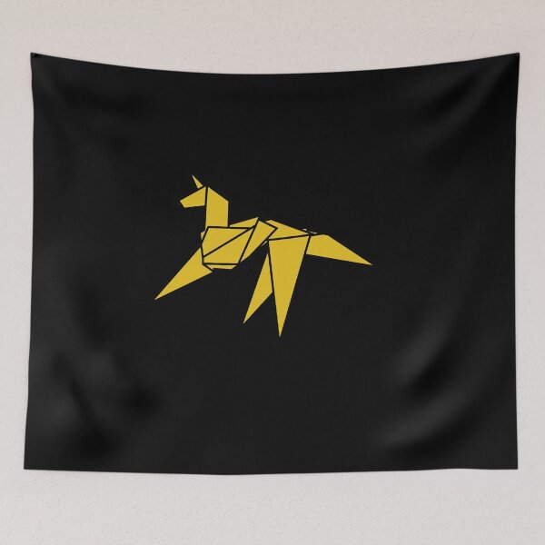 Item preview, Origami Unicorn Sci-FI BR Inspired Design (Yellow) designed and sold by FrosteAto.
