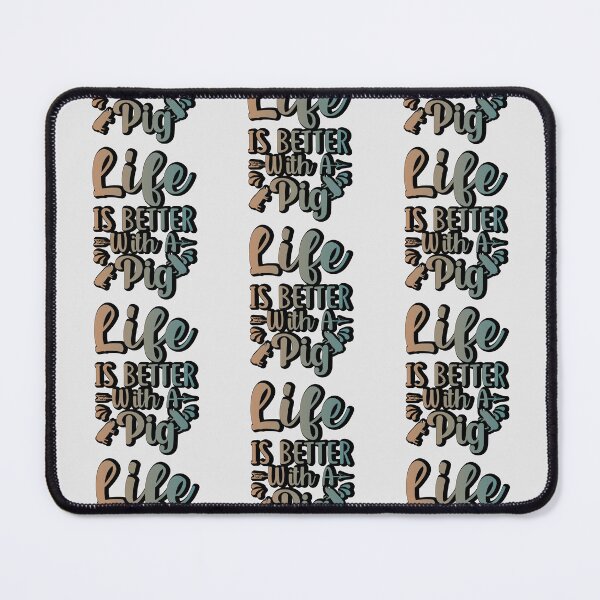 Item preview, life is better with a pig retro sticker design designed and sold by PositiveStudio.