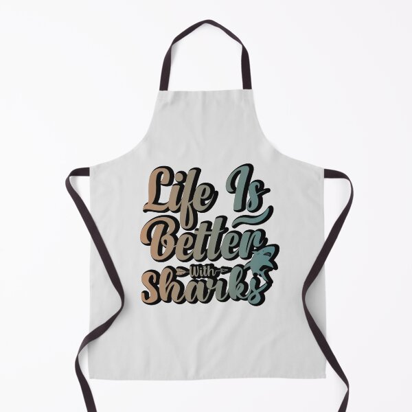 Item preview, life is better with sharks retro sticker design designed and sold by PositiveStudio.