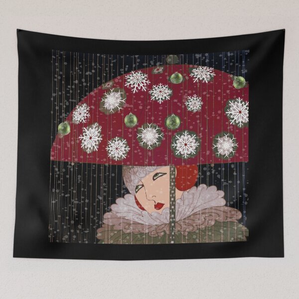 Item preview, Art Deco Umbrella Girl designed and sold by Sasha Art Gallery.