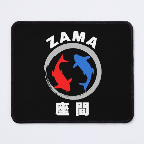 Item preview, Zama in Japanese and English with Koi Fish designed and sold by AuthenticJPN.