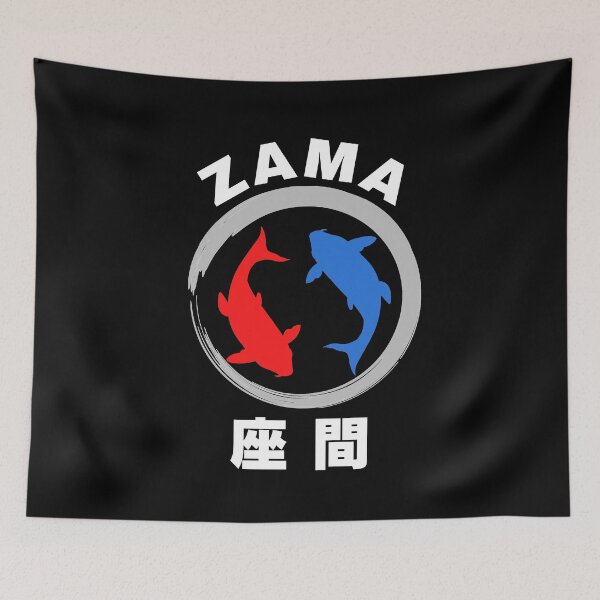 Item preview, Zama in Japanese and English with Koi Fish designed and sold by AuthenticJPN.