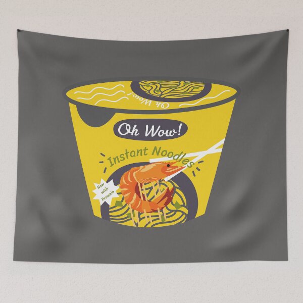 Item preview, Instant Noodles now with Prawnie, in the Big Prawn range of designs  designed and sold by Container  of Dreams.