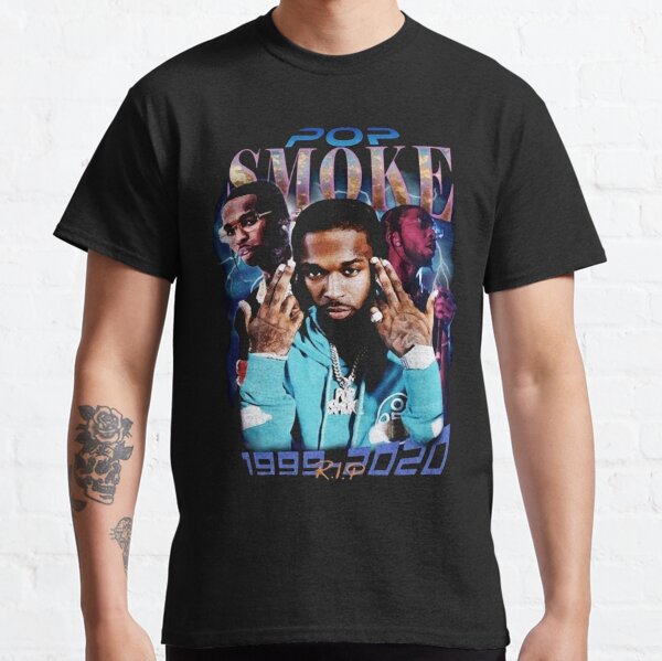 Men's Relaxed Pop Smoke Graphic Tee, Men's Clearance