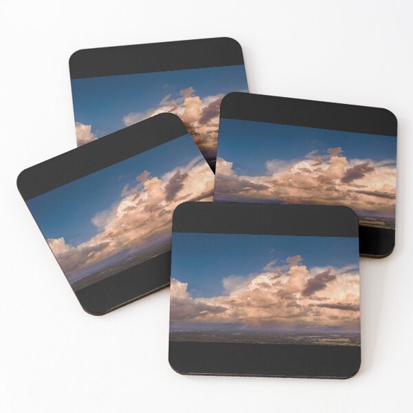 Item preview, The Art of Thunder Panoramic of Epic Storm Clouds on Horizon at Sunset Golden Hour designed and sold by James-Cole.