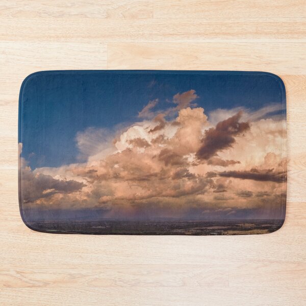 Item preview, The Art of Thunder Panoramic of Epic Storm Clouds on Horizon at Sunset Golden Hour designed and sold by James-Cole.