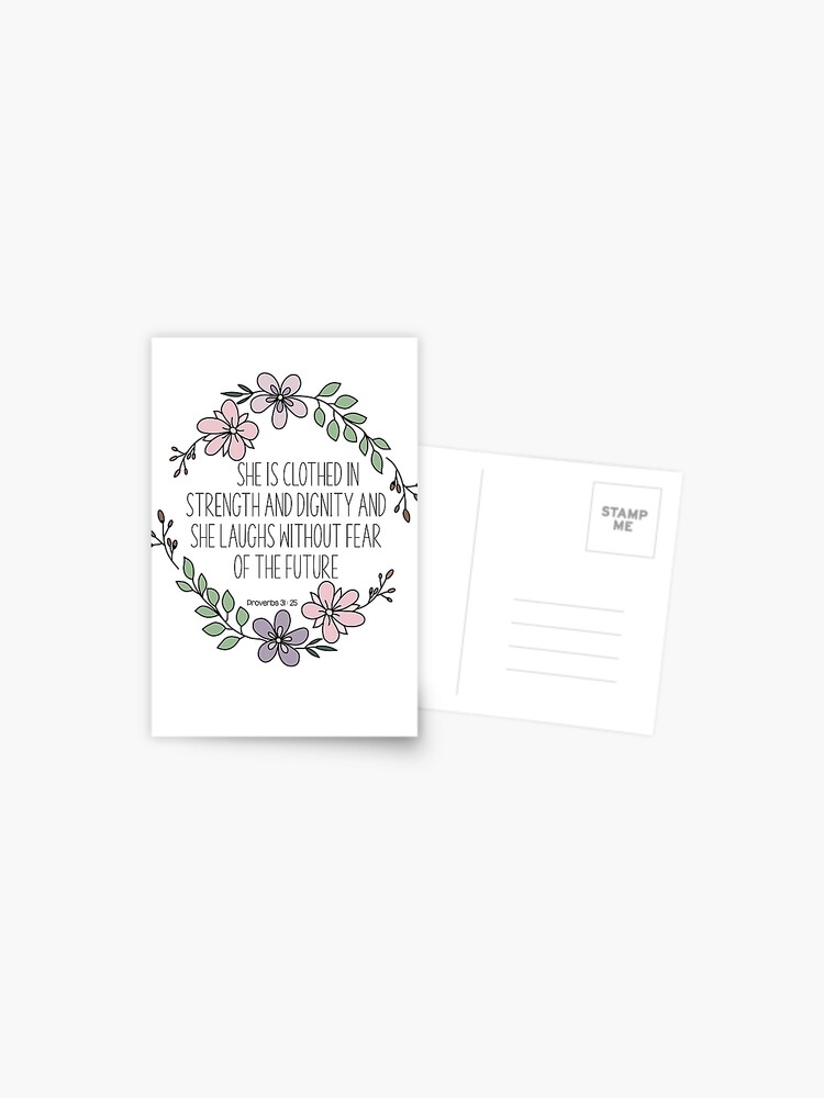 She Is Clothed {Postcard} She Is Clothed {Postcard}