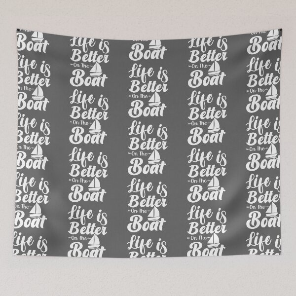 Item preview, life is better on the boat simpleT-shirt design designed and sold by PositiveStudio.