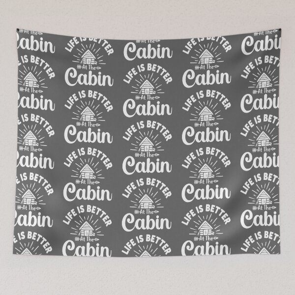 Item preview, life is better at the cabin simpleT-shirt design designed and sold by PositiveStudio.