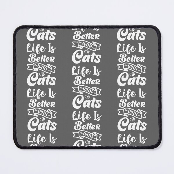 Item preview, life is better with cats simple T-shirt design designed and sold by PositiveStudio.