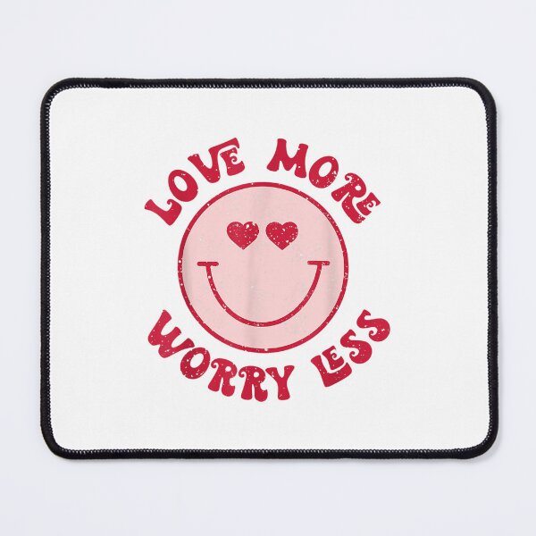 Item preview, Funny Valentine Shirt Love More Worry Less Smile Face Meme designed and sold by willielmack.