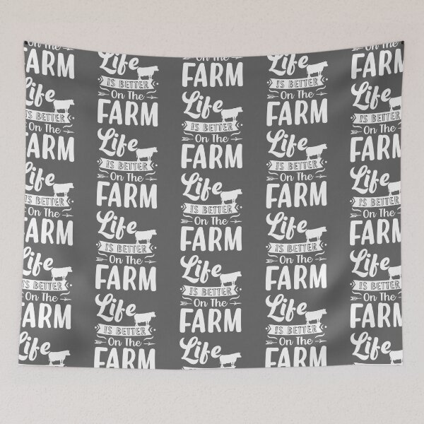 Item preview, life is better on the farm simple T-shirt design designed and sold by PositiveStudio.