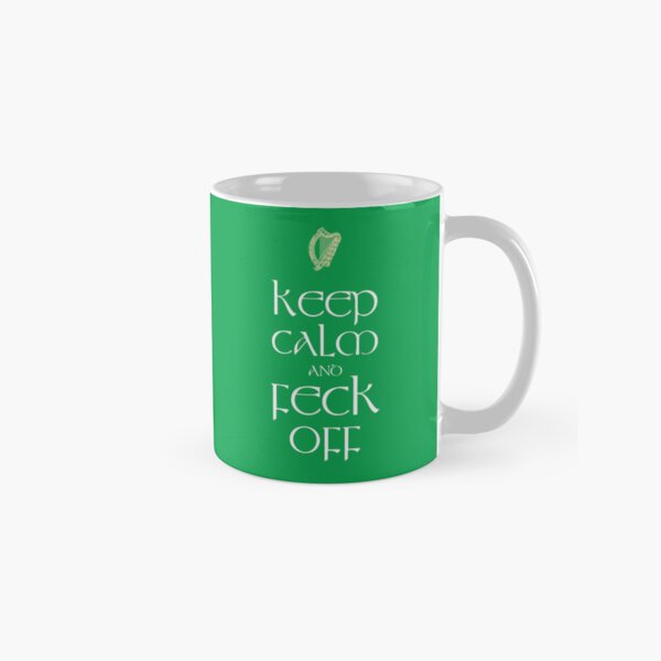 Item preview, Keep Calm Feck Off  On Shamrock Green Background designed and sold by Fecking-Merch.
