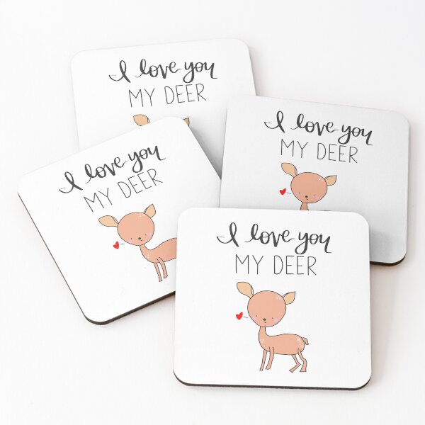 Item preview, I love You My Deer - cute pun punny  designed and sold by aprilhues.