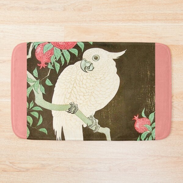 Item preview, Cockatoo and pomegranate at Night by Ohara Koson (digitally enhanced by WatermarkNZ Press)  designed and sold by CristalleLisa.