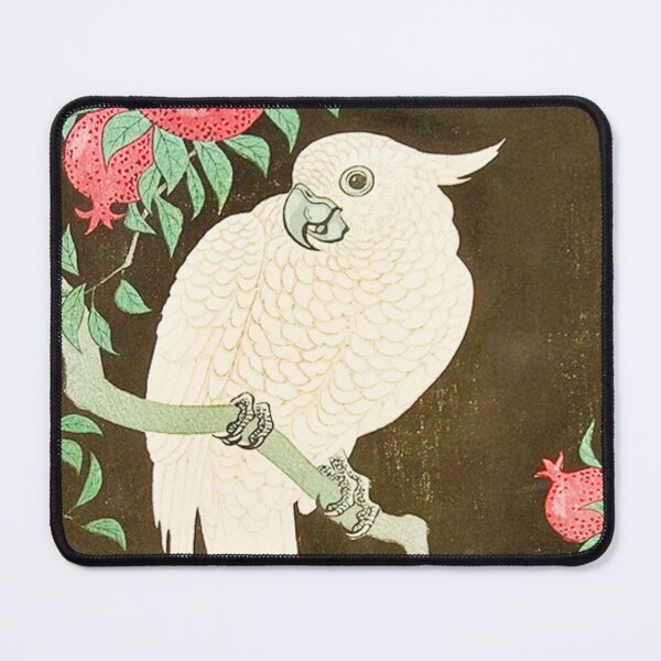 Item preview, Cockatoo and pomegranate at Night by Ohara Koson (digitally enhanced by WatermarkNZ Press) designed and sold by CristalleLisa.