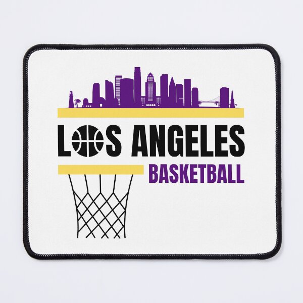 Item preview, Los Angeles Basketball White/Purple/Gold Los Angeles Skyline Basketball Apparel designed and sold by CameronBischoff.