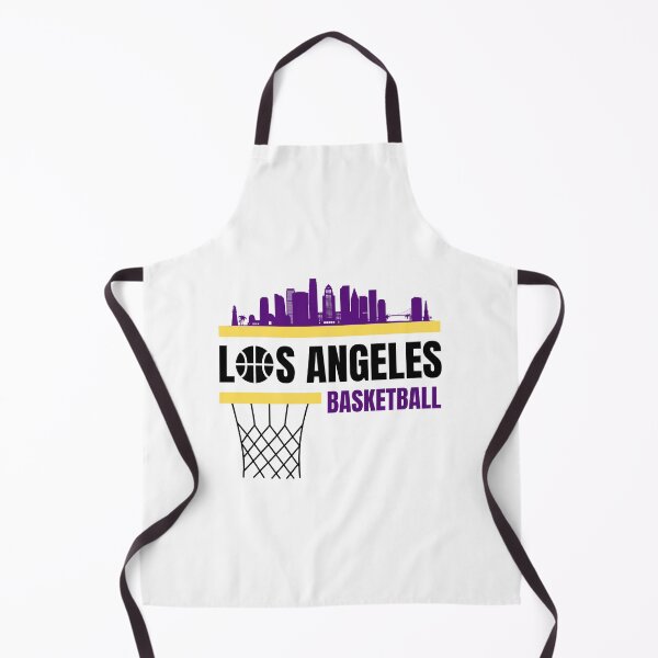 Item preview, Los Angeles Basketball White/Purple/Gold Los Angeles Skyline Basketball Apparel designed and sold by CameronBischoff.
