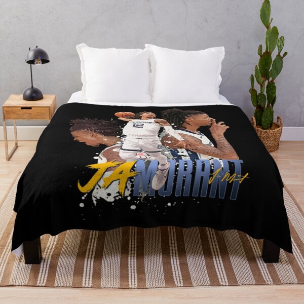 Sleep Squad Memphis Grizzlies Ja Morant 60 x 80 Raschel Plush Jersey Blanket