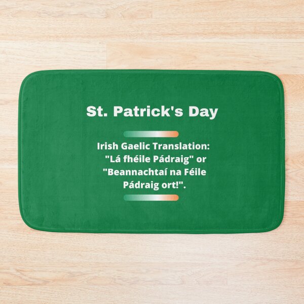 Item preview, St. Patrick's Day Irish Gaelic Translation White Text designed and sold by teewearstyle.