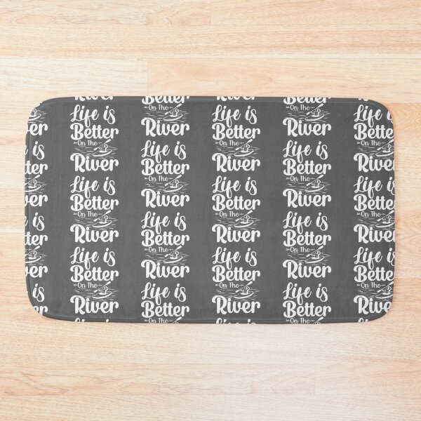 Item preview, life is better on the river  simpleT-shirt design  designed and sold by PositiveStudio.