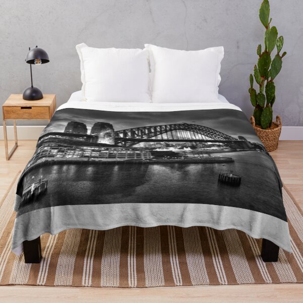 Item preview, Monochrome Sydney Harbour Bridge designed and sold by Blackadder Photography.