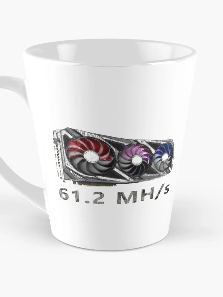 Thumbnail 3 of 4, Coffee Mug, GPU Hashrate designed and sold by StepupDesign.