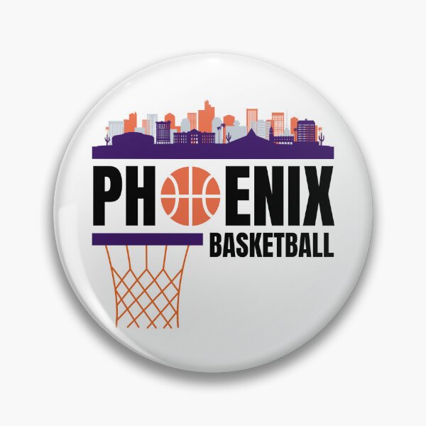 Item preview, Phoenix Basketball White, Purple, and Orange City Skyline Phoenix Basketball Apparel designed and sold by CameronBischoff.