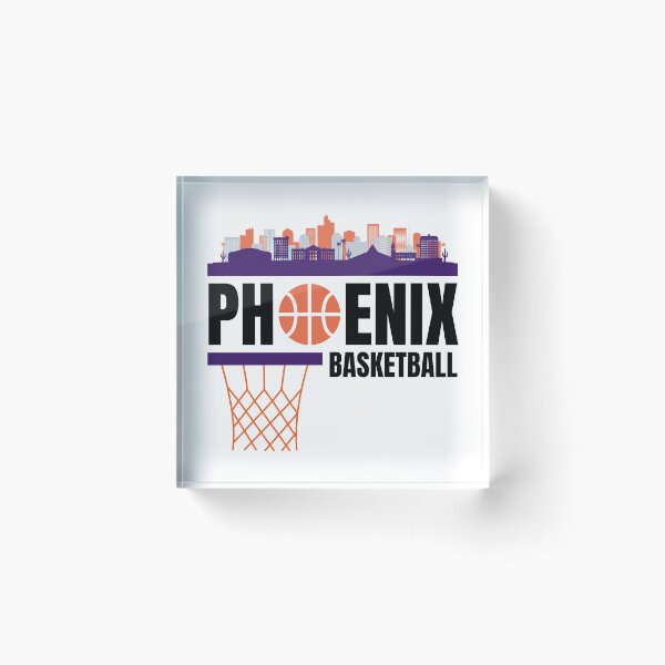Item preview, Phoenix Basketball White, Purple, and Orange City Skyline Phoenix Basketball Apparel designed and sold by CameronBischoff.