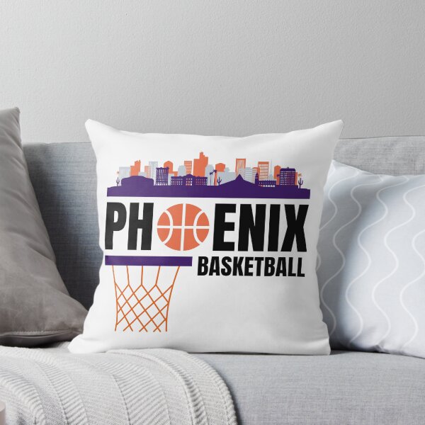 Item preview, Phoenix Basketball White, Purple, and Orange City Skyline Phoenix Basketball Apparel designed and sold by CameronBischoff.