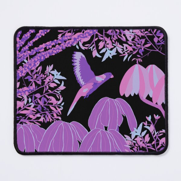 Item preview, Neon Rainbow Lorikeet Botanical on Black designed and sold by Digitaldingo.
