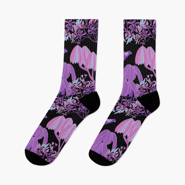 Item preview, Neon Rainbow Lorikeet Botanical on Black designed and sold by Digitaldingo.