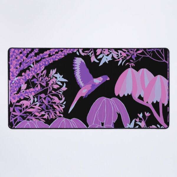 Item preview, Neon Rainbow Lorikeet Botanical on Black designed and sold by Digitaldingo.