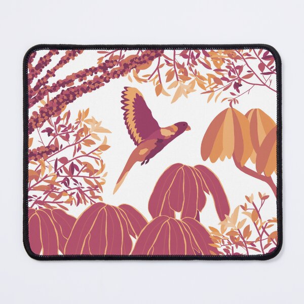 Item preview, Blaze Rainbow Lorikeet Botanical on White designed and sold by Digitaldingo.