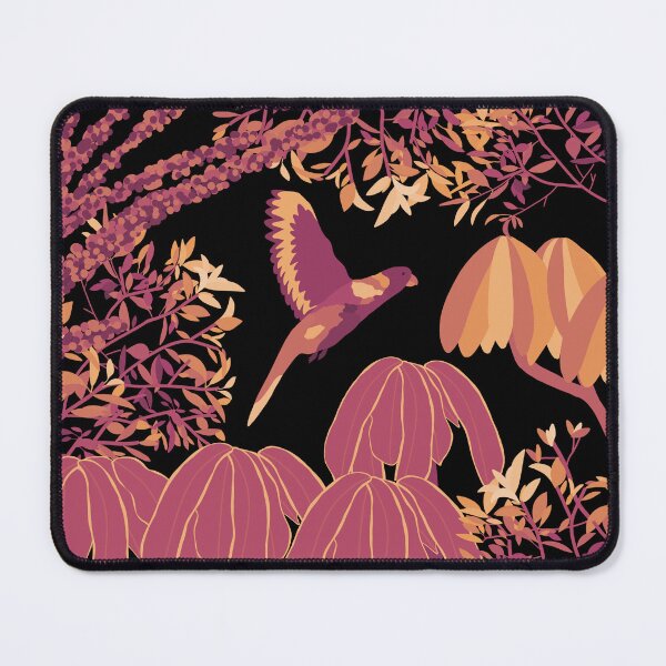 Item preview, Blaze Rainbow Lorikeet Botanical on Black designed and sold by Digitaldingo.
