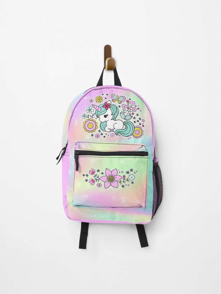 Pastel rainbow hotsell unicorn backpack