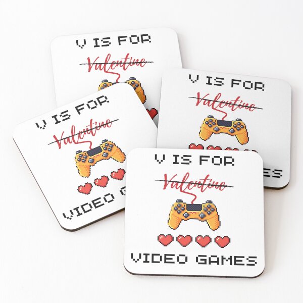Item preview, V Is For Video Games (light) designed and sold by Sarah Cupitt.