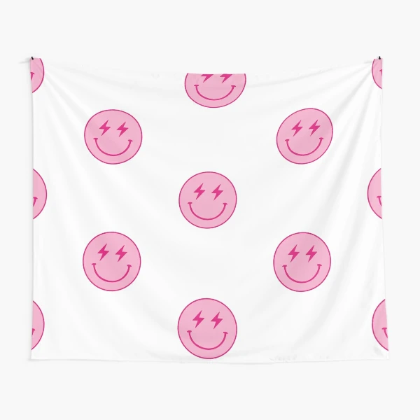 Large Pink and White Smiley Face - Preppy Aesthetic Decor Water Bottle by  Aesthetic Wall Decor by SB Designs