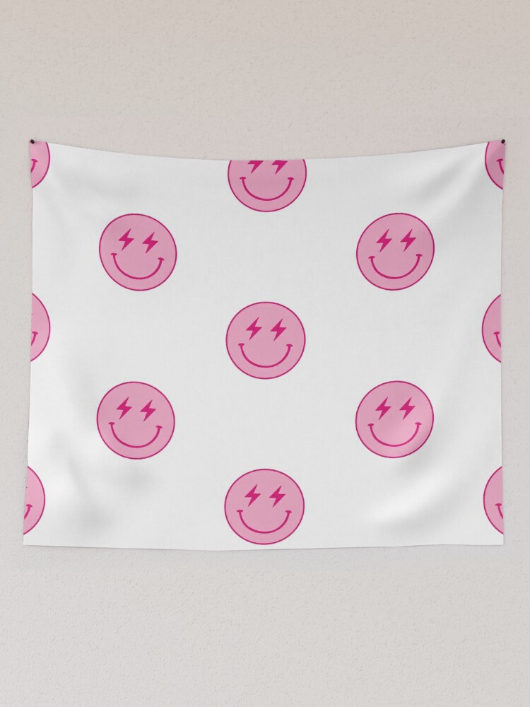 Large Pink and White Smiley Face - Preppy Aesthetic Decor Water Bottle by  Aesthetic Wall Decor by SB Designs