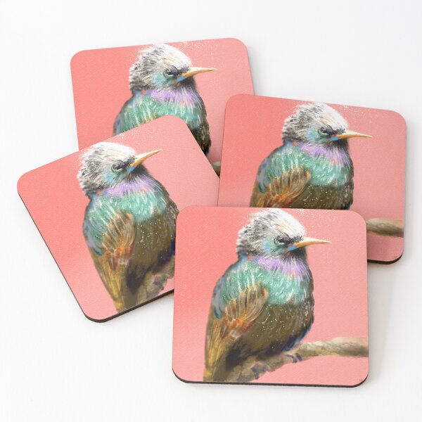 Item preview, Grumpy, European starling, bird designed and sold by Almondtree.