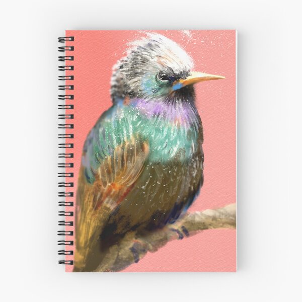 Item preview, Grumpy, European starling, bird designed and sold by Almondtree.