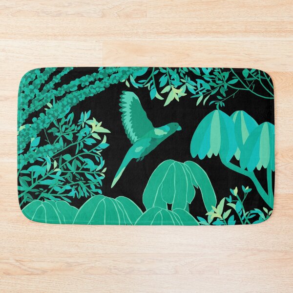 Item preview, Breeze Rainbow Lorikeet Botanical on Black designed and sold by Digitaldingo.