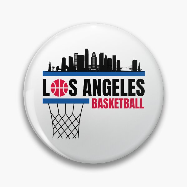 Item preview, Los Angeles Basketball Red, Blue and Black City Skyline Los Angeles NBA Apparel designed and sold by CameronBischoff.