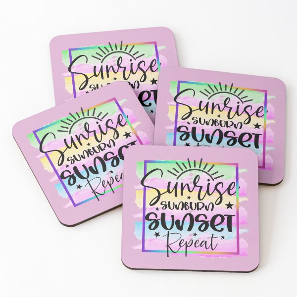 Item preview, Sunrise Sunburn Sunset Repeat designed and sold by Make-My-Fun.