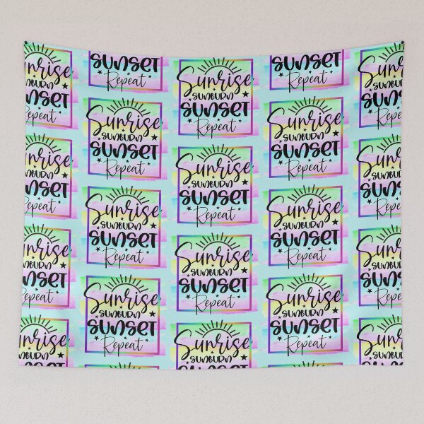 Item preview, Sunrise Sunburn Sunset Repeat designed and sold by Make-My-Fun.