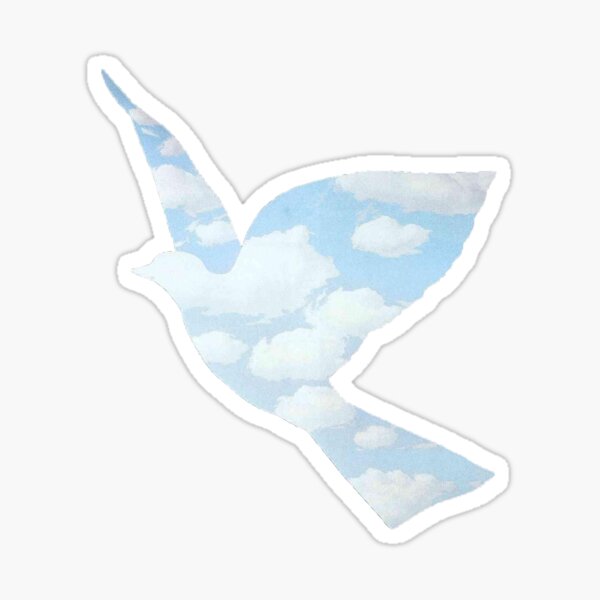 René Magritte Colombe Sticker
